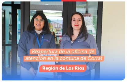 Los Ríos: Se reabre la oficina de atención presencial en la comuna de Corral
