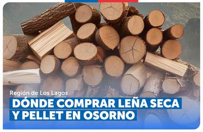 Dónde comprar leña seca y pellet en Osorno