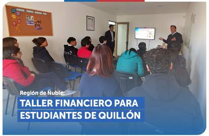 Ñuble: Estudiantes de liceo de Quillón participan de taller financiero en dependencias del SERNAC