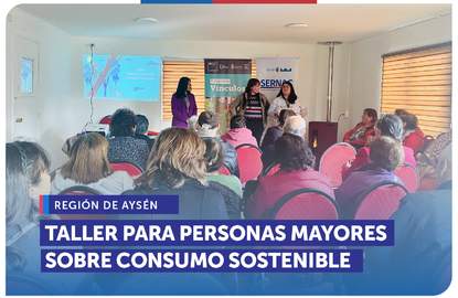 Aysén: SERNAC REALIZA TALLER PARA PERSONAS MAYORES SOBRE CONSUMO SOSTENIBLE EN COYHAIQUE