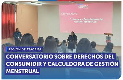 Atacama: Conversatorio para estudiantes sobre derechos y calculadora de gestión menstrual