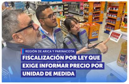 Arica: SERNAC fiscalizó a supermercado por ley que exige informar precio por unidad de medida