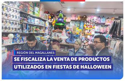 Magallanes: SERNAC Fiscaliza la venta de productos utilizados en fiestas de Halloween