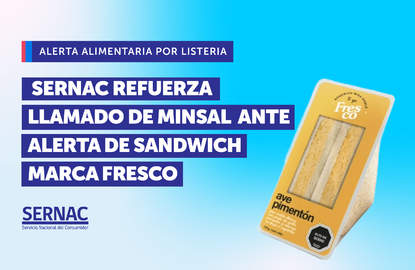 Alerta Alimentaria MINSAL sándwich marca Fresco