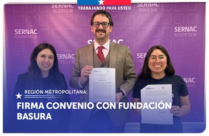Metropolitana: SERNAC firma convenio con Fundación Basura
