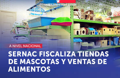 SERNAC fiscaliza tiendas de mascotas y venta de alimentos a lo largo del país