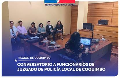 Coquimbo: SERNAC acerca herramientas de consumo a funcionarios de Juzgado de Policía Local