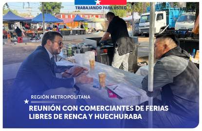 Metropolitana: SERNAC se reúne con comerciantes de Ferias Libres de las comunas de Renca y Huechuraba