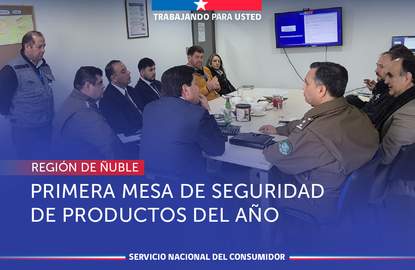 Ñuble: SERNAC realiza la primera sesión anual de la Mesa Regional de Seguridad de Productos