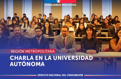 Metropolitana: SERNAC dicta charla a la comunidad académica de la Universidad Autónoma