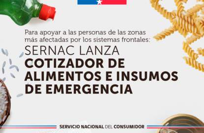 SERNAC lanza cotizador de alimentos e insumos de emergencia