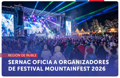 Ñuble: SERNAC ofició a productora y ticketera del festival electrónico "Mountainfest 2026" por colapso de carpa durante el evento