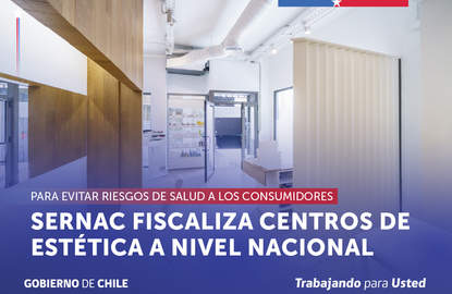 SERNAC fiscaliza a los centros de estética a nivel nacional