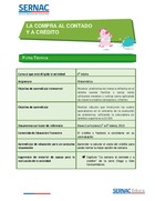 La compra al contado y a crédito