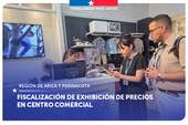 Arica: SERNAC fiscaliza exhibición de precios en centro comercial