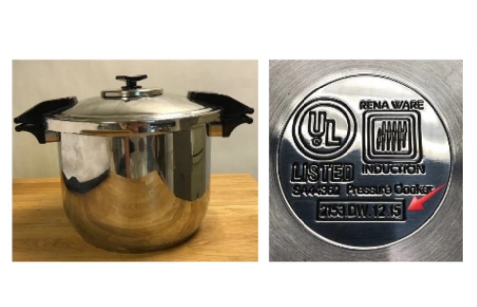 Alerta de seguridad: Olla a presión Rena Ware, modelo Nutrex Cookers 2153 -  SERNAC: Información de mercados y productos