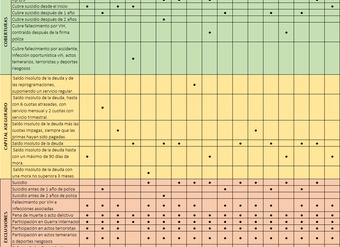 Ficha seguro desgravamen banca