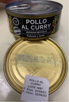 Alerta de Seguridad: Pollo al curry Trujillo