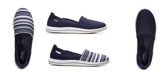 Zapatos de mujer marca Clarks, modelo Breeze Step Navy/Dark Navy