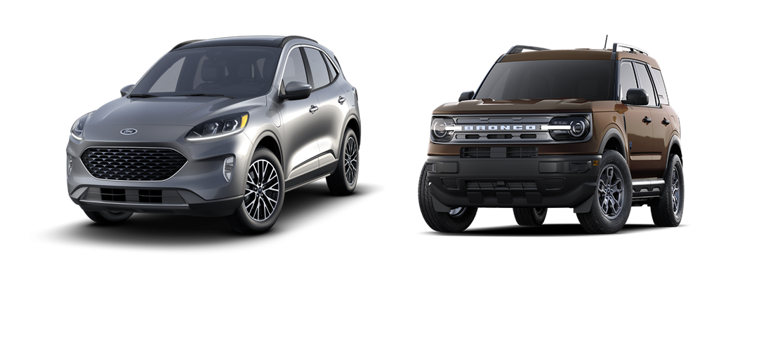 Vehículos Ford, modelos Bronco Sport y Escape, años 2021-2022.