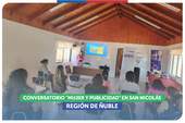Ñuble: Conversatorio “Mujer y Publicidad" en la comuna de San Nicolás Ñuble: Conversatorio “Mujer y Publicidad" en la comuna de San Nicolás