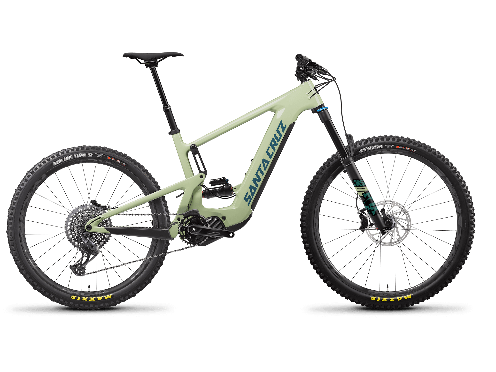Bicicleta Santa Cruz modelo Heckler 9, años 2021 a 2025, color verde aguacate.