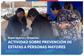 Arica: Actividad sobre prevención de estafas a personas mayores