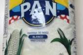 Parte delantera Harina P.A.N. precocida de maíz de 1 kilo, Lote N°22610790, año 2025