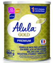 Fórmulas Infantiles, Marca Alula Gold 1 (0 a 6 meses) 900g