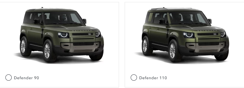 Vehiculos Land Rover Defender 90 y 110 , años 2020 - 2026