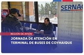 Aysén: SERNAC y Municipalidad de Coyhaique realizan jornada de atención en terminal de buses